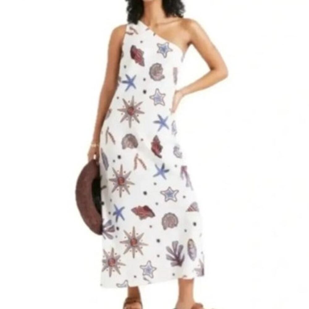 NEW C&C California One Shoulder Midi Dress Large